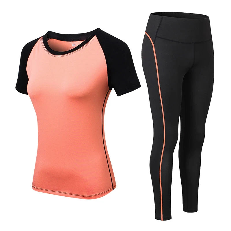 Women's Sportswear Yoga Set: Leggings & Gym Top