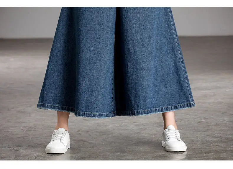 Korean Wide-Leg High Waist Mom Jeans - Baggy Y2K Streetwear Pants