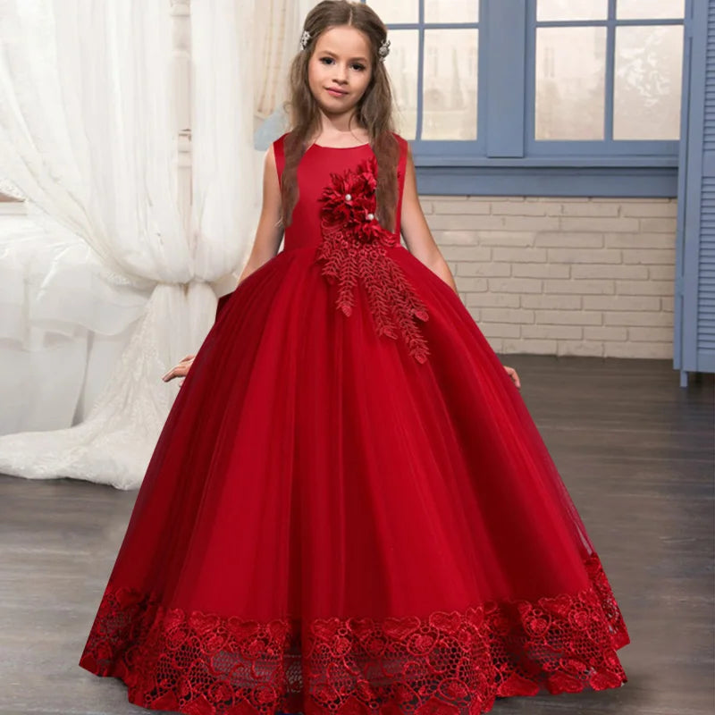 Girls' Formal Wedding & Bridesmaid Dress - Princess Party Pageant