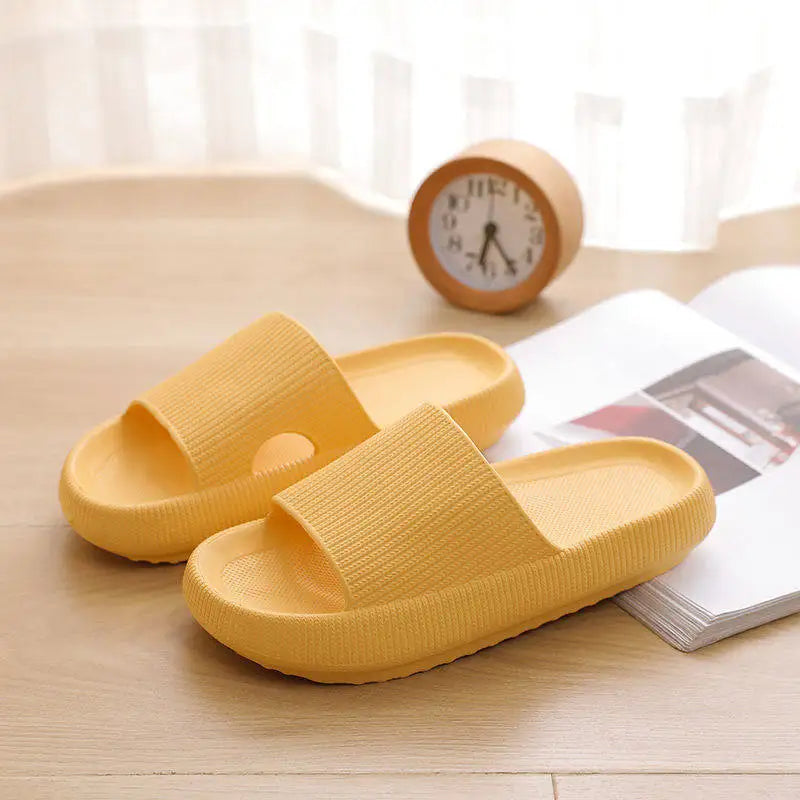 Thick Platform Bathroom Slippers - Women’s Soft EVA Indoor Slides, Non-Slip