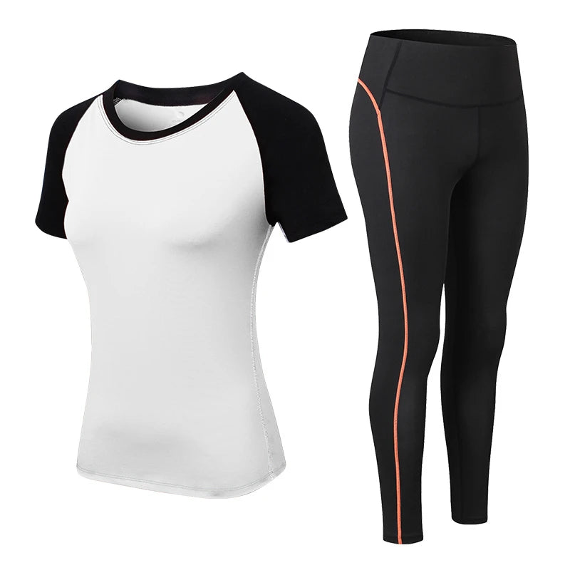 Women's Sportswear Yoga Set: Leggings & Gym Top