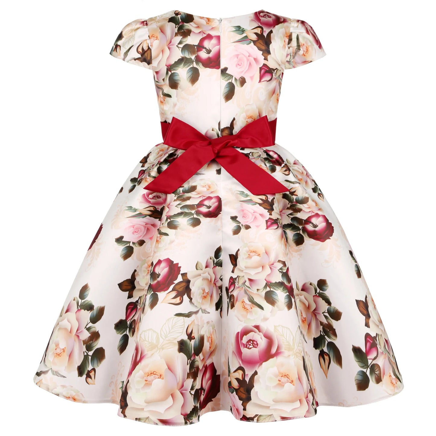 Elegant Floral Princess Dress for Girls