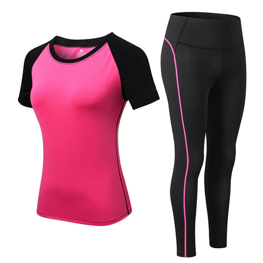 Women's Sportswear Yoga Set: Leggings & Gym Top