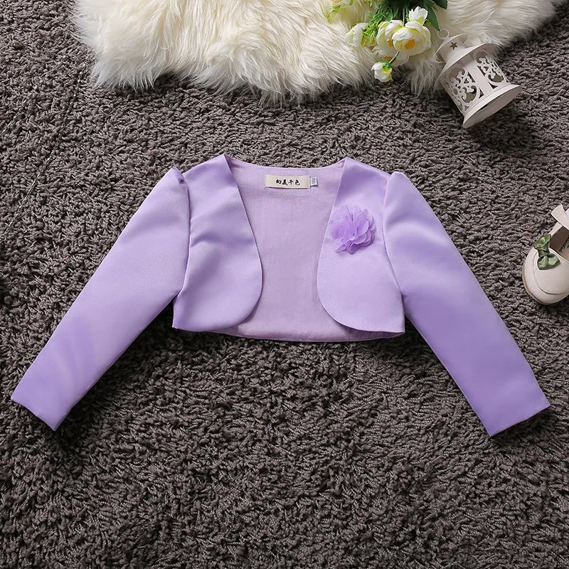 Baby Girl Embroidered Coat Princess Cape Jacket for Weddings