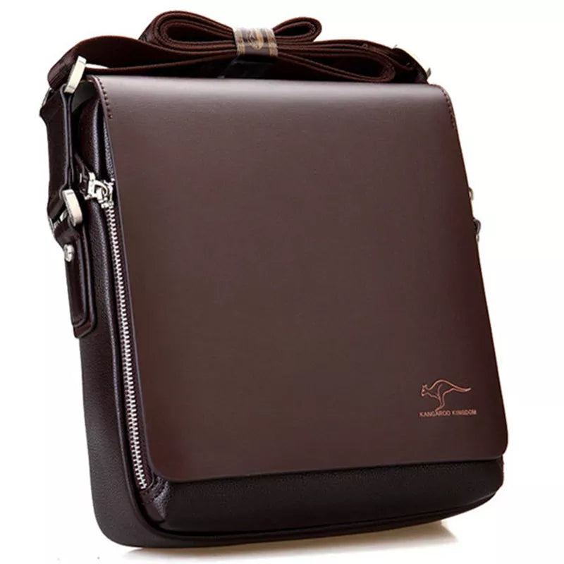 Luxury Brand Men's Vintage PU Leather Messenger Bag