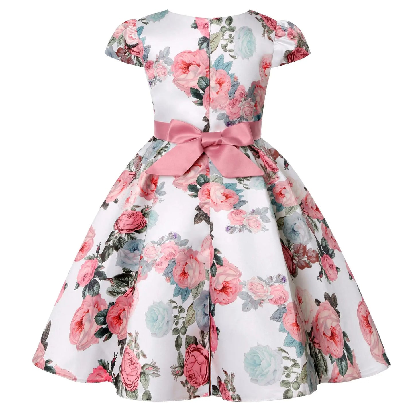 Elegant Floral Princess Dress for Girls