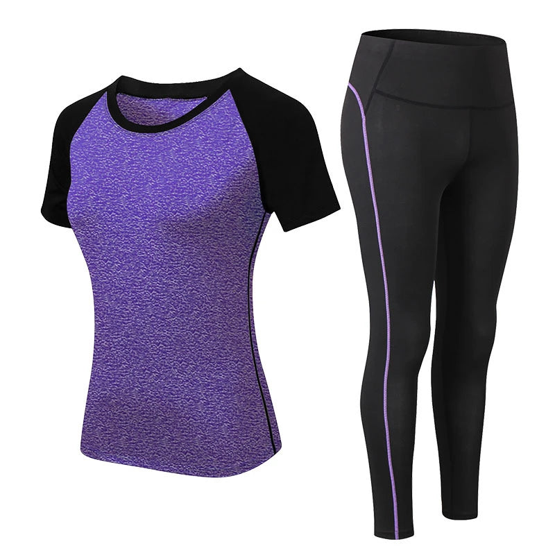 Women's Sportswear Yoga Set: Leggings & Gym Top