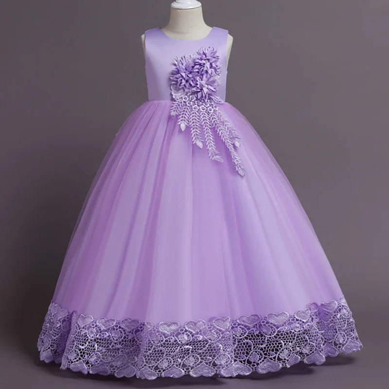 Girls' Formal Wedding & Bridesmaid Dress - Princess Party Pageant