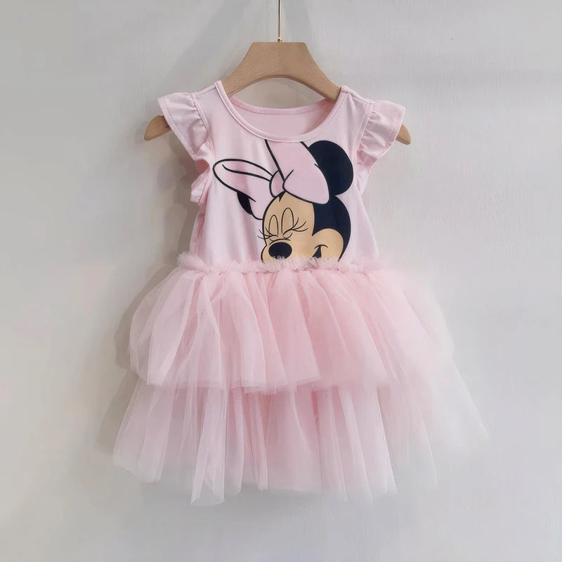 Minnie Mouse Tutu Dress – Summer Party Dress for Toddler Girls