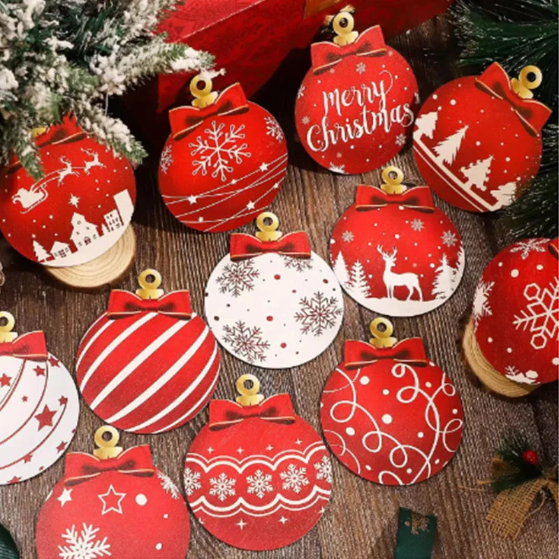 12/24pcs Christmas Balls Ornament Set – Xmas Tree Hanging Pendants for Home Decor