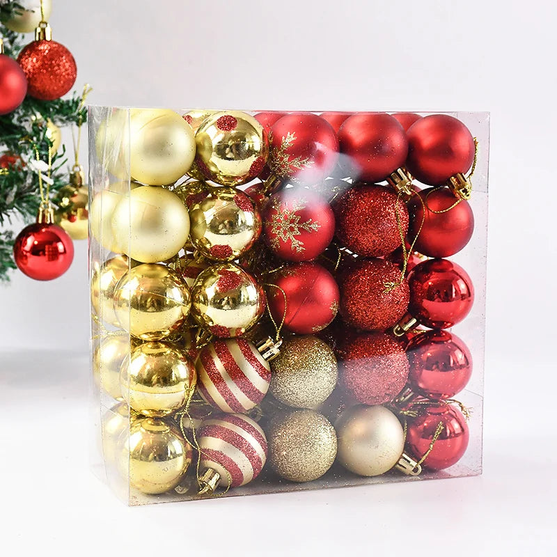 50Pcs/Box 4cm Christmas Balls Ornament