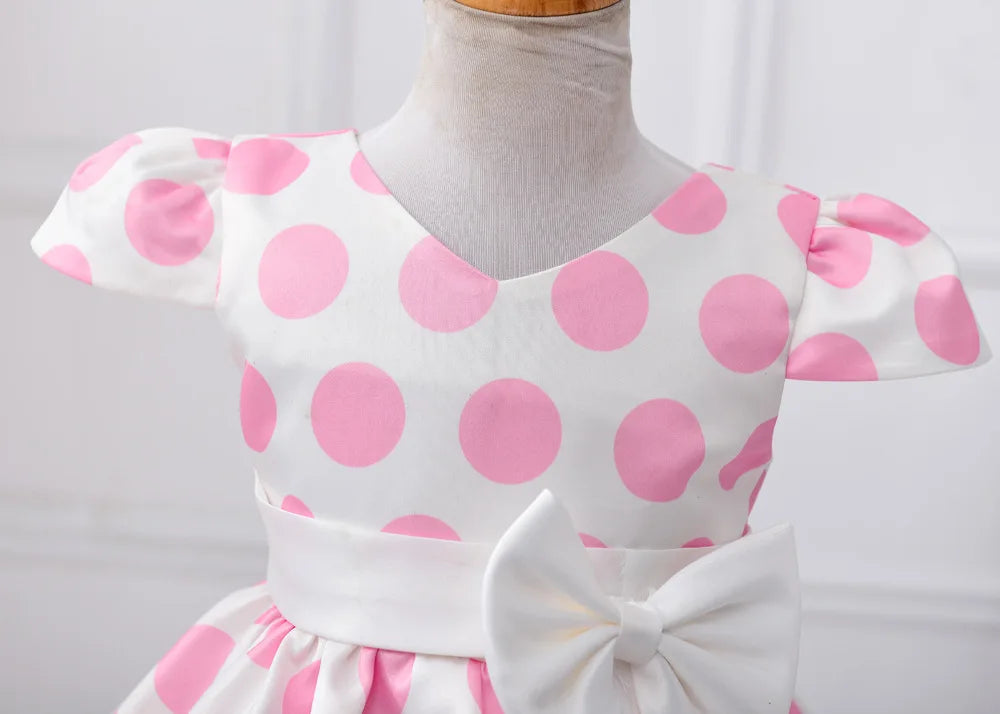 Kids Polka Dot Grace Ball Gown Dress