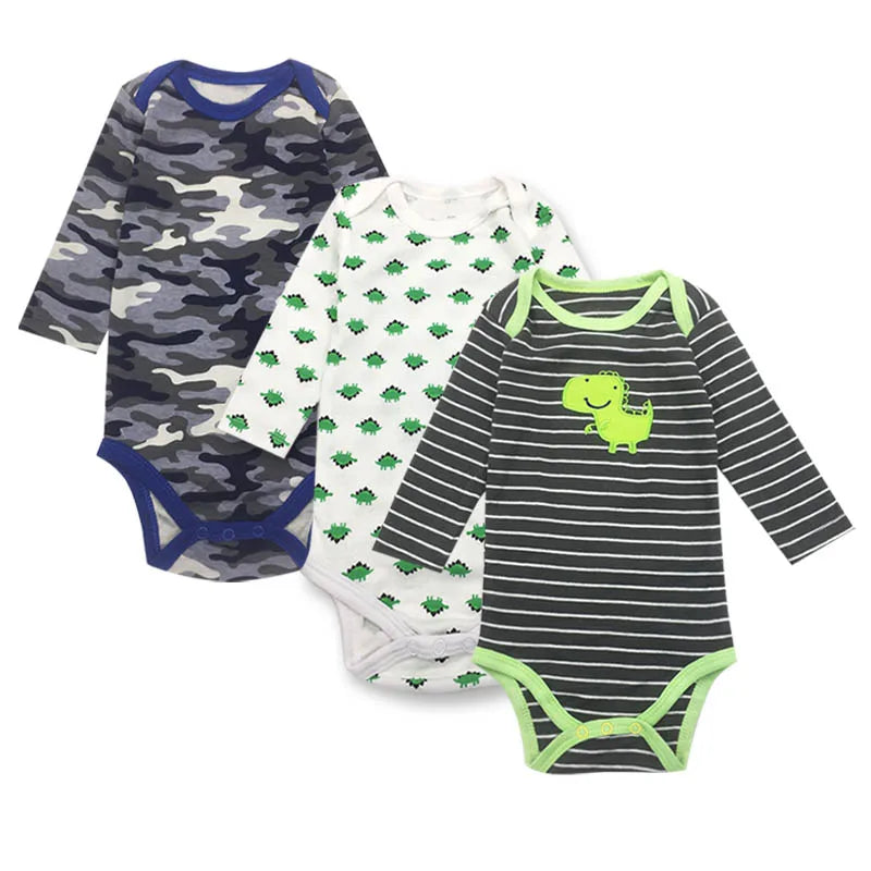 3piece/lot Baby Bodysuit Newborn Babies Boys Girls