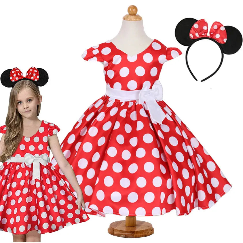 Kids Polka Dot Grace Ball Gown Dress