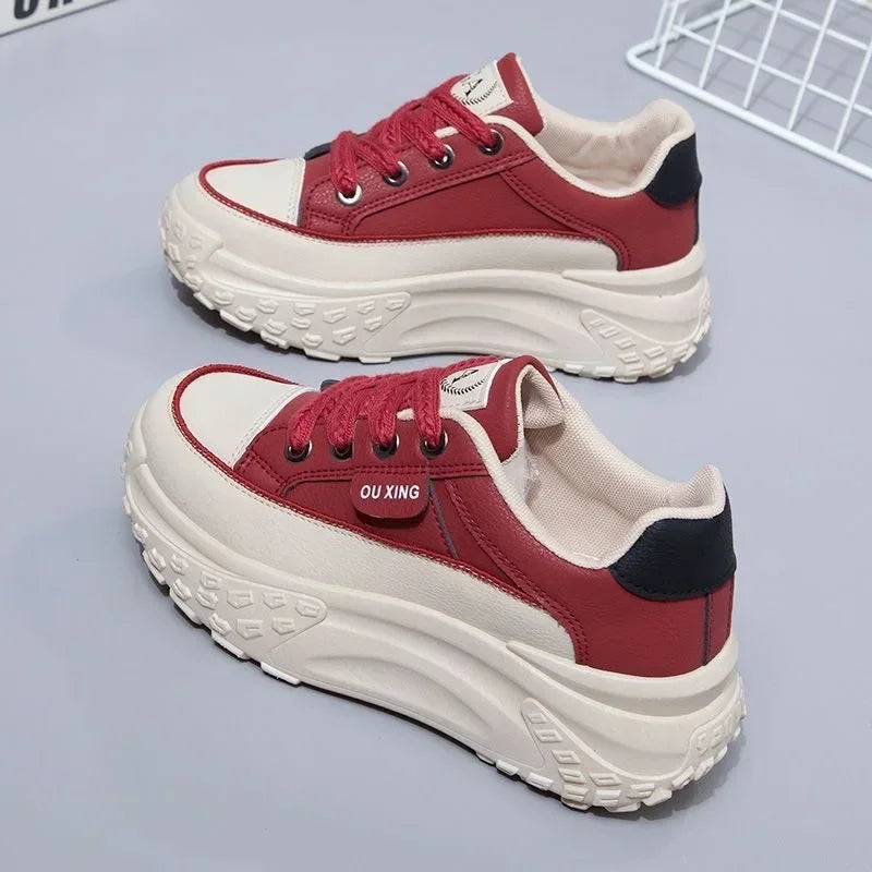 New Retro Women’s Platform Sneakers: High-Quality, Versatile Spring Shoes