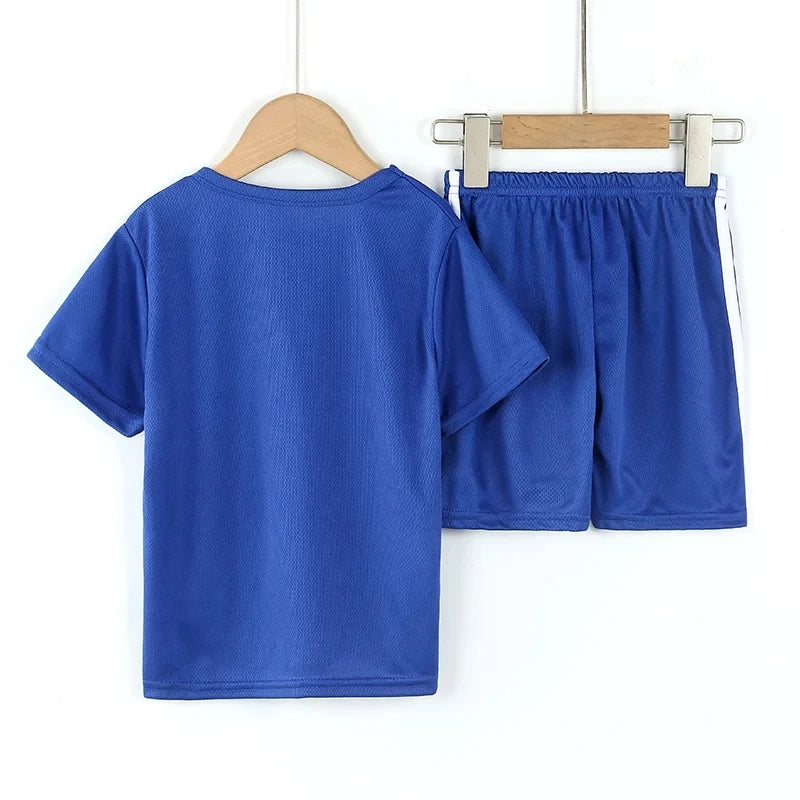 Summer Children's Quick-Drying 2-Piece Set – Short-Sleeved Shorts for Boys & Girls