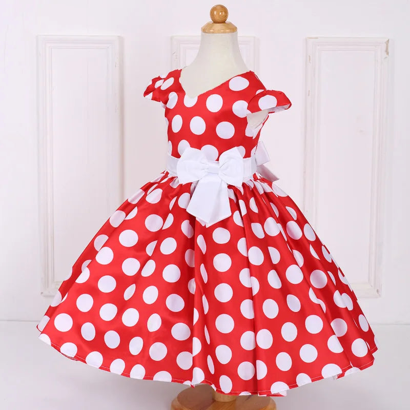 Kids Polka Dot Grace Ball Gown Dress