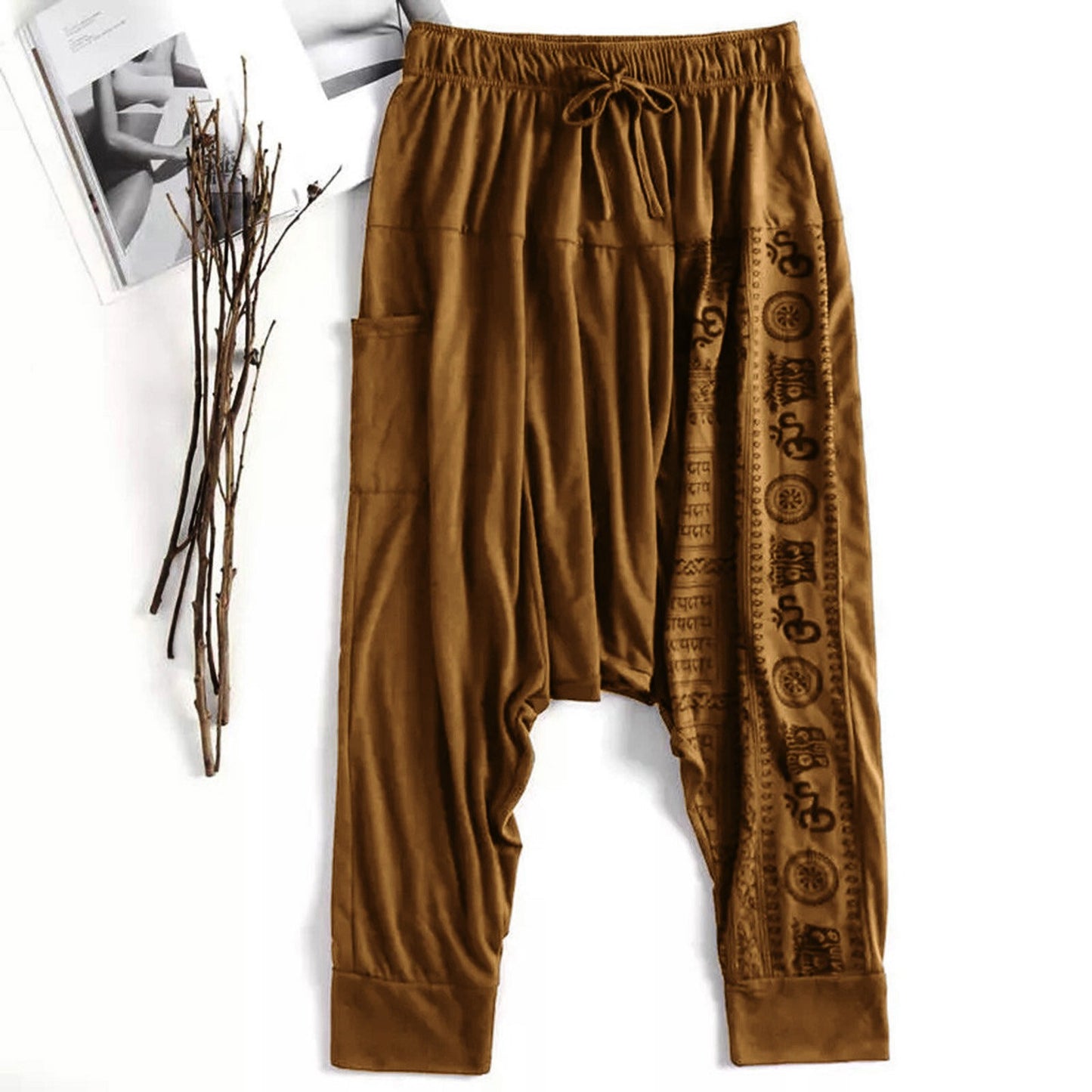 Nationality Style Pants Men's Oversize Pants Baggy