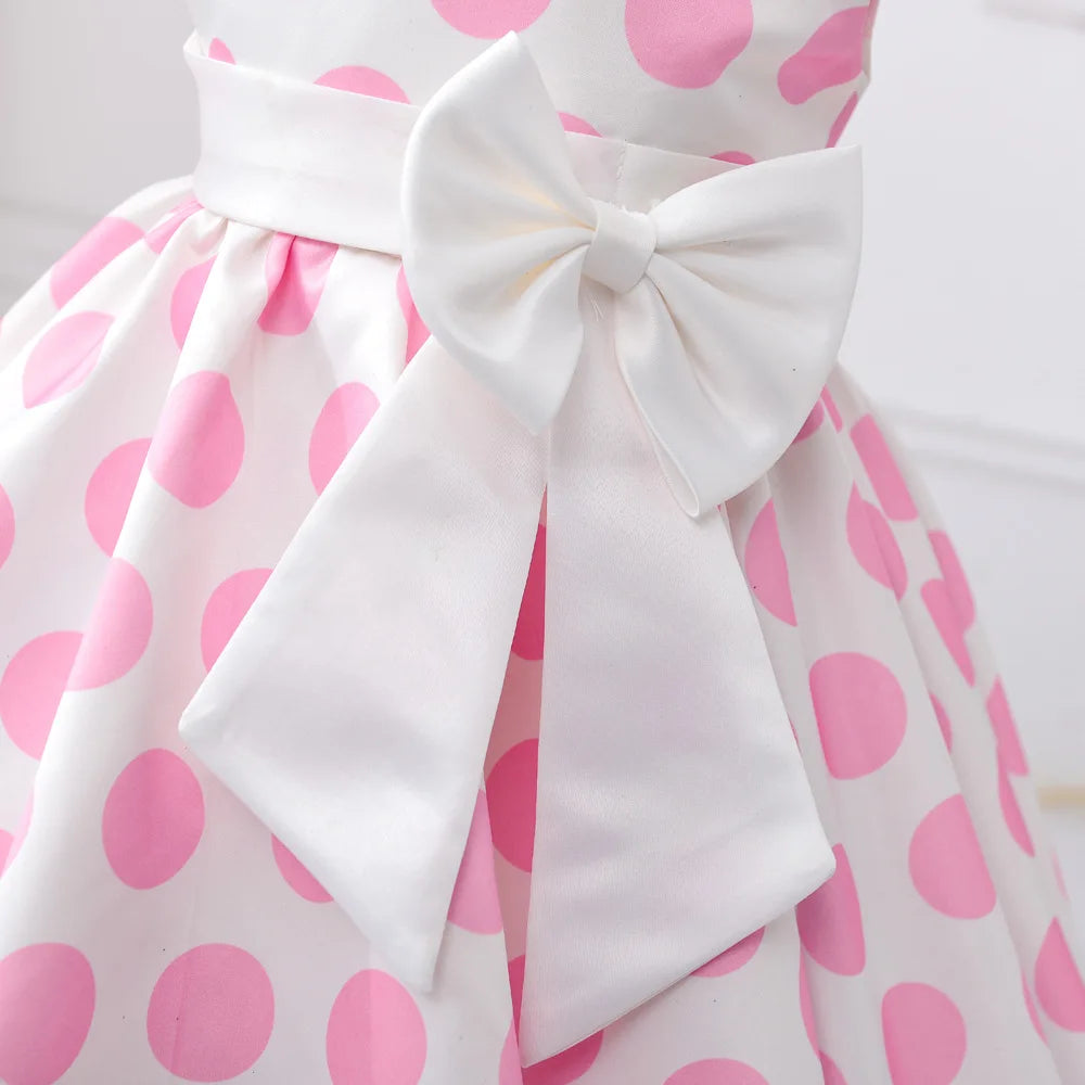 Kids Polka Dot Grace Ball Gown Dress