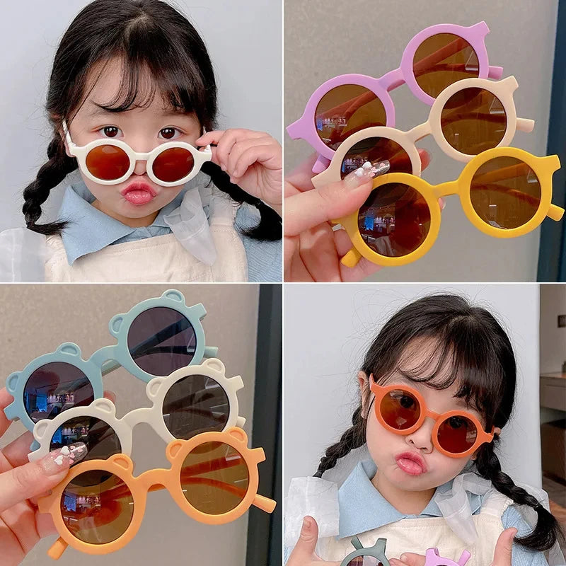 Kids' Round Frame Sunglasses - UV400 Protection for Ages 1-7 years