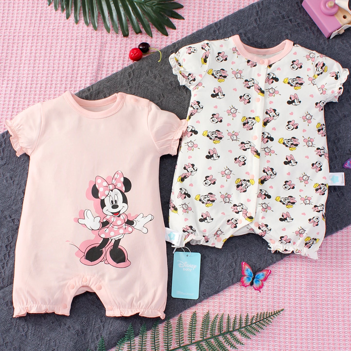 2PCS Disney Newborn Baby Jumpsuit