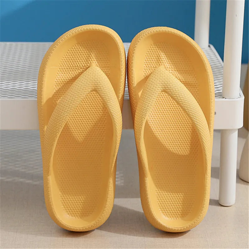 Rimocy Soft EVA Flip Flops - Women’s Non-Slip Cloud Slippers, Thick Platform, Summer Beach Slides