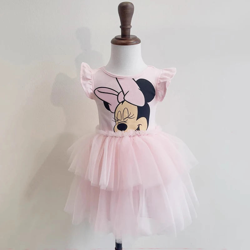 Minnie Mouse Tutu Dress – Summer Party Dress for Toddler Girls