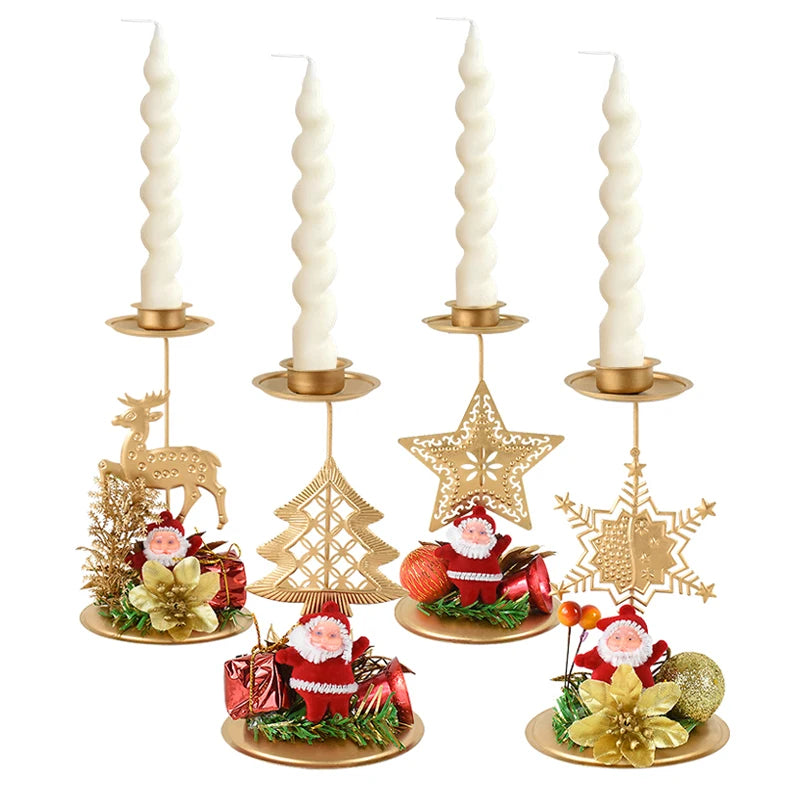 Christmas Iron Candlestick Ornament