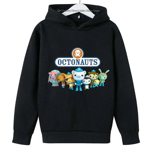 Cute Cartoon Print Hooded Sweatshirts for Kids (2-13 Years)