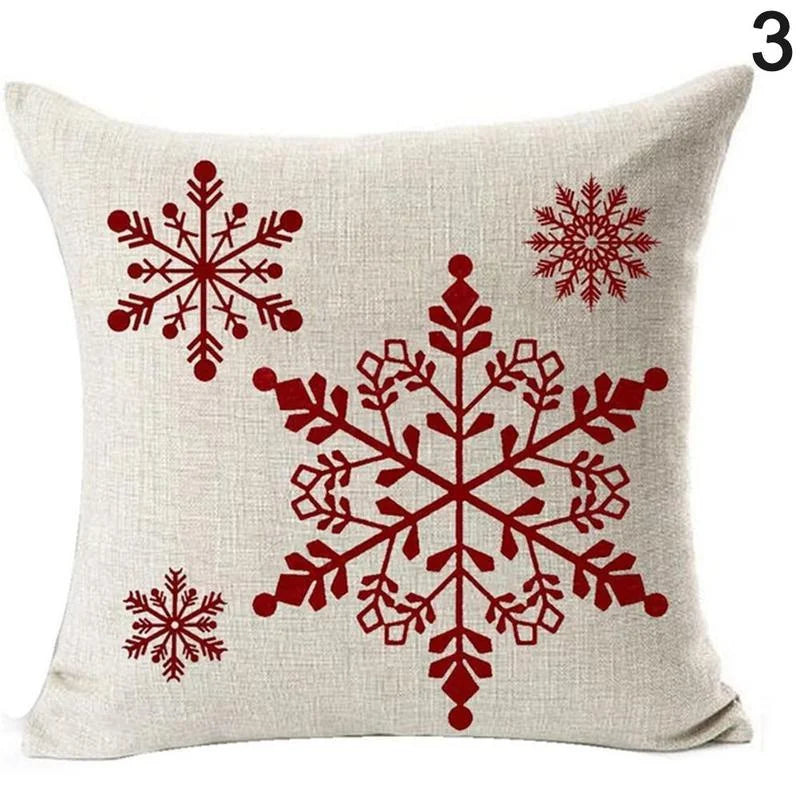 Christmas Pillowcase Cushion Cover – 45x45cm Polyester Home Decor for Living Room