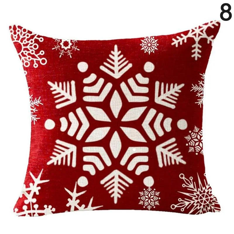 Christmas Pillowcase Cushion Cover – 45x45cm Polyester Home Decor for Living Room