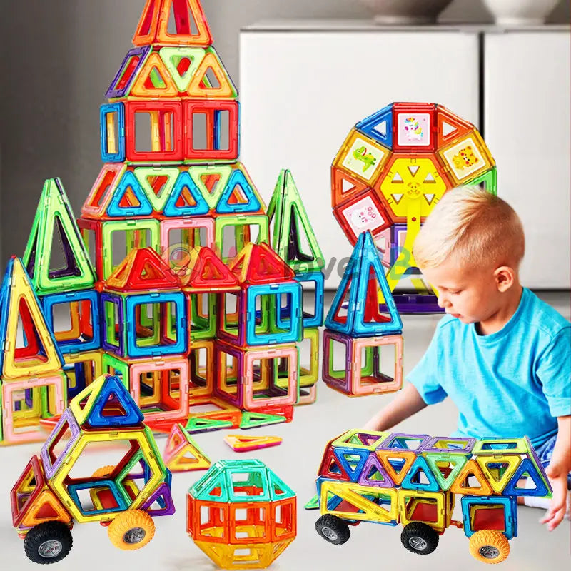 Magnetic Building Blocks – Large Size Construction Set for Kids, Creative Educational Toys for Boys and Girls