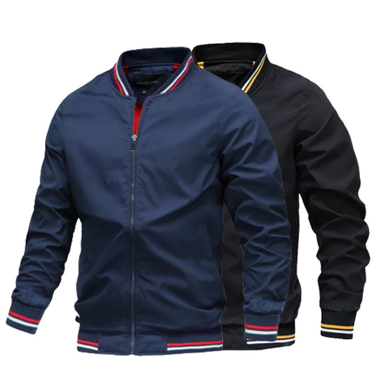 Spring Autumn Men’s Bomber Jacket Casual Windbreaker High Quality Military Coat