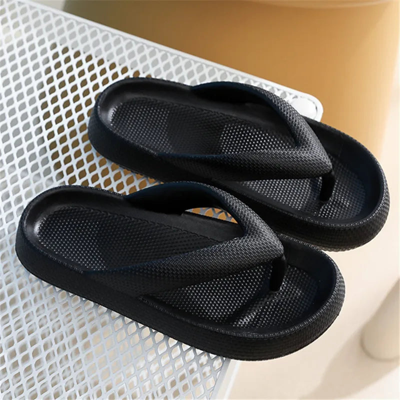 Rimocy Soft EVA Flip Flops - Women’s Non-Slip Cloud Slippers, Thick Platform, Summer Beach Slides