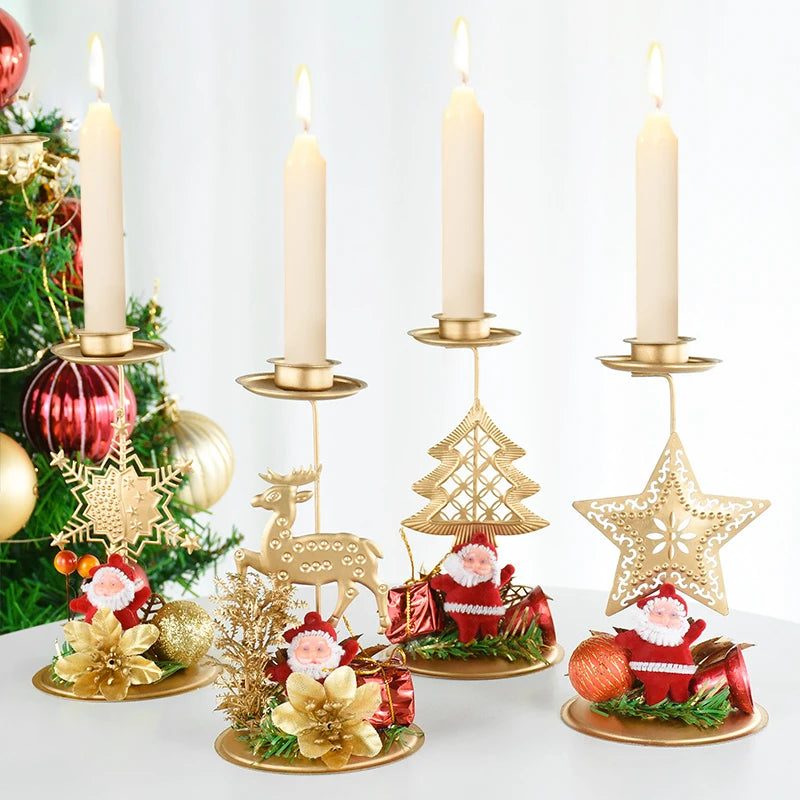 Christmas Iron Candlestick Ornament