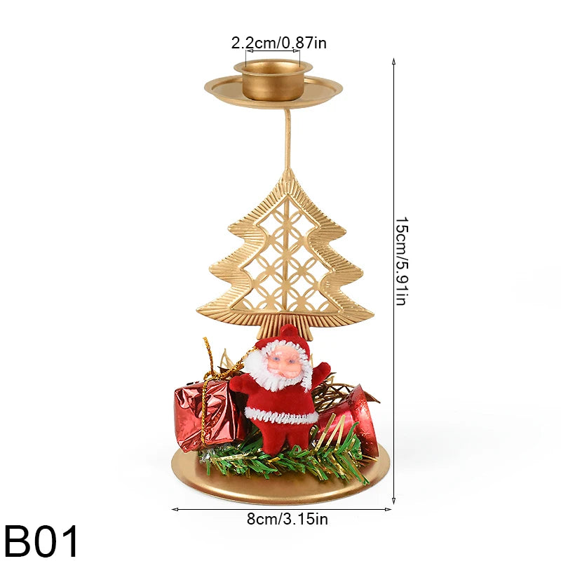 Christmas Iron Candlestick Ornament