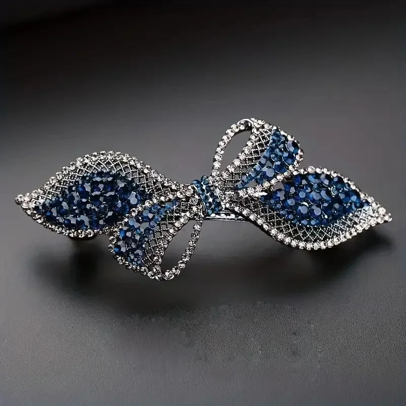 Luxury Zircon Butterfly Knot Hairpin - Fashion Spring Clip for Women & Girls