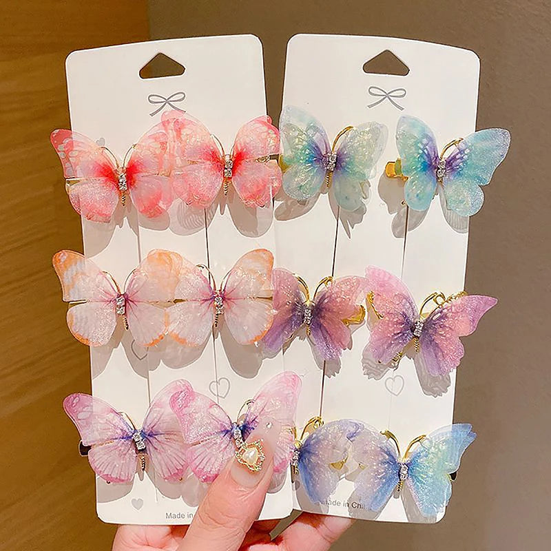 1PC Colorful Butterfly Hairpin - Sweet Barrettes for Girls & Women