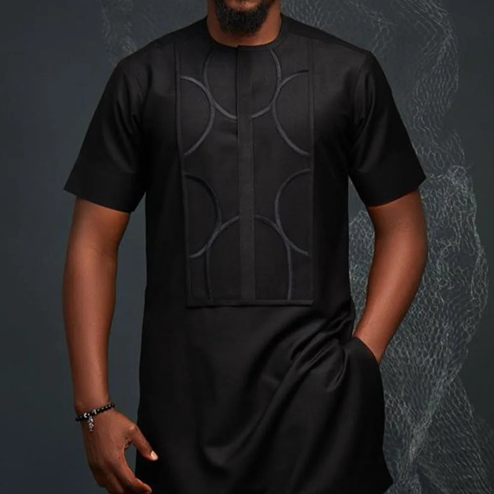 Men's Luxury Summer Short Set - African Designer Party Suit