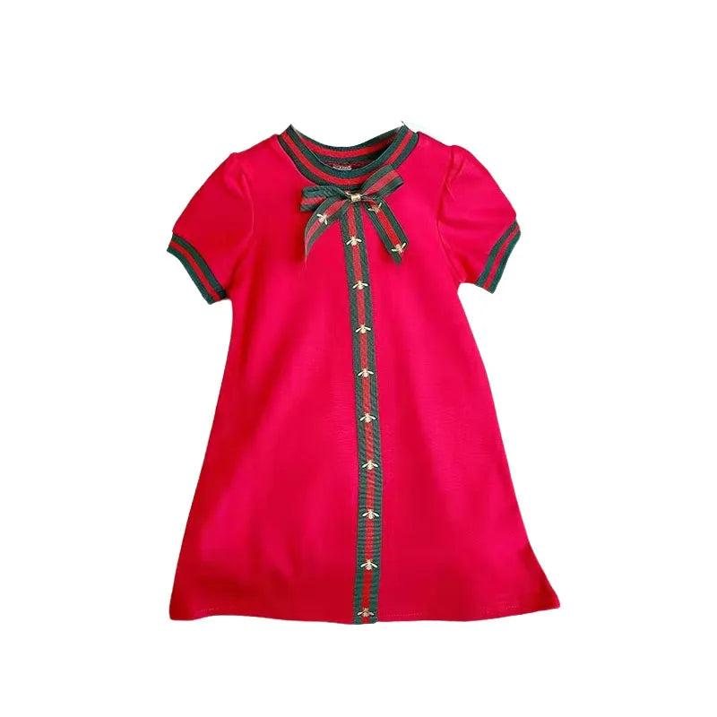 Summer  Dresses for Girls Short Sleeve Dress - 3-9 Years