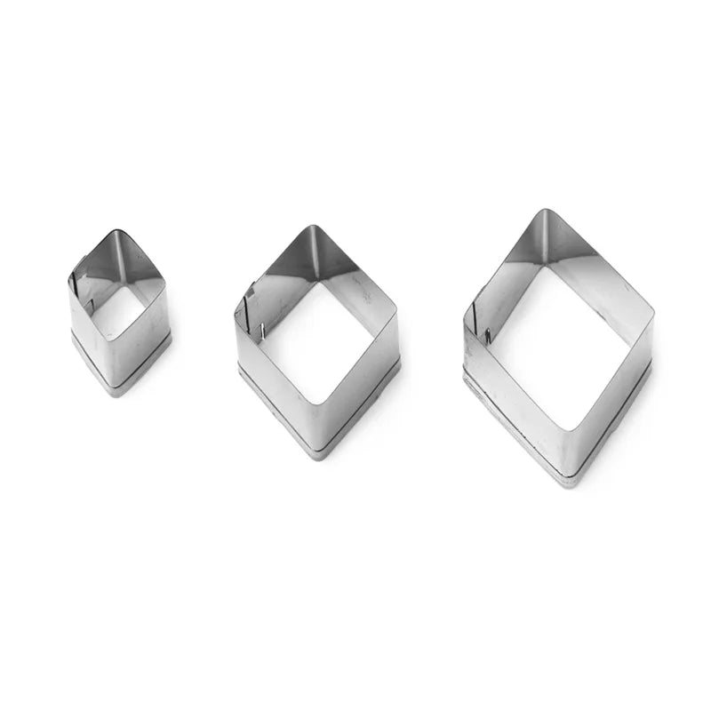 1/30Pcs Stainless Steel Cake Molds – Heart, Star, Flower Shape Pastry & Cookie Cutters