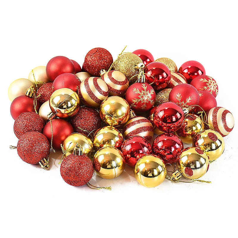 50Pcs/Box 4cm Christmas Balls Ornament