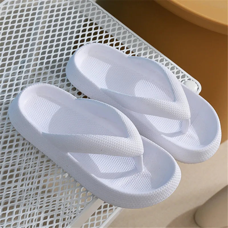 Rimocy Soft EVA Flip Flops - Women’s Non-Slip Cloud Slippers, Thick Platform, Summer Beach Slides