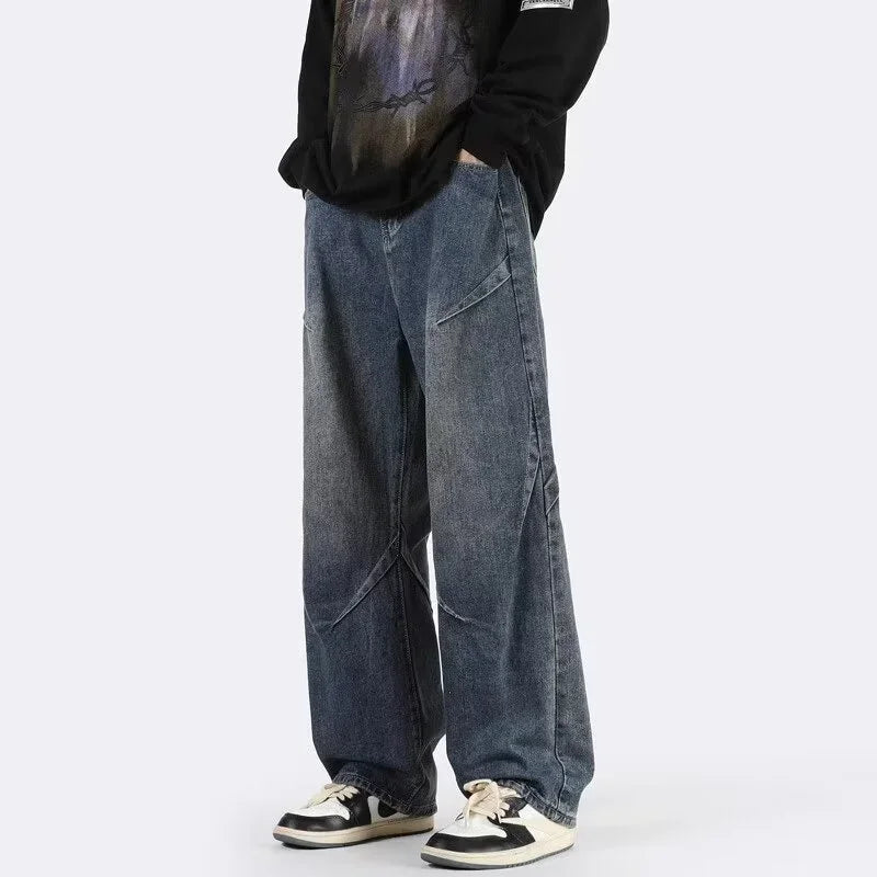 Y2K Baggy Hip Hop Jeans – Men's Vintage Streetwear