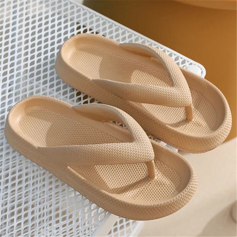 Rimocy Soft EVA Flip Flops - Women’s Non-Slip Cloud Slippers, Thick Platform, Summer Beach Slides