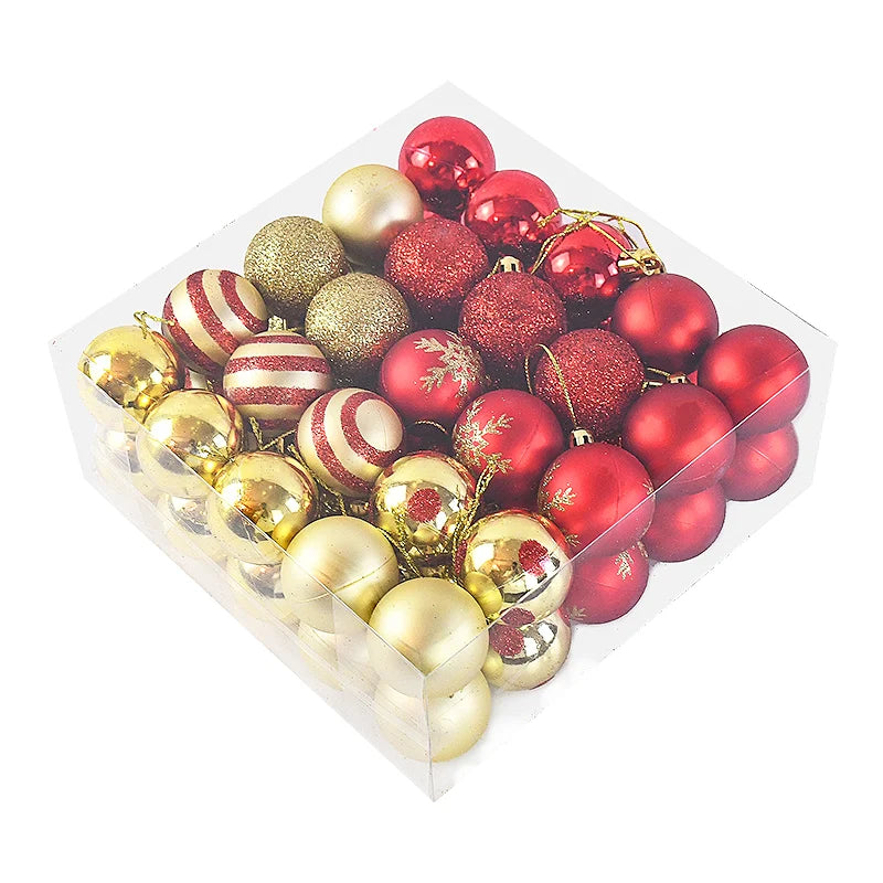 50Pcs/Box 4cm Christmas Balls Ornament