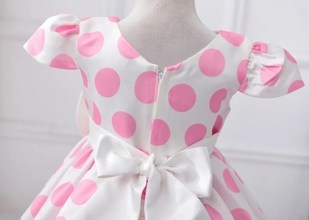 Kids Polka Dot Grace Ball Gown Dress