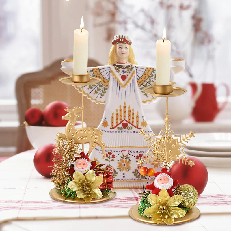 Christmas Iron Candlestick Ornament