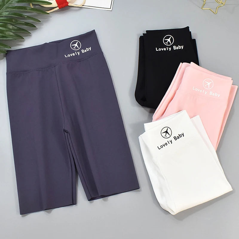 Girls' Knee-Length Candy Color Trousers