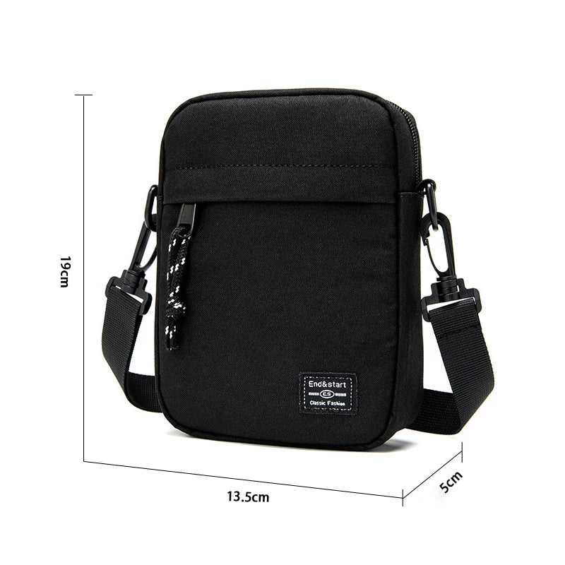 Mini Crossbody Nylon Shoulder Bag for Men